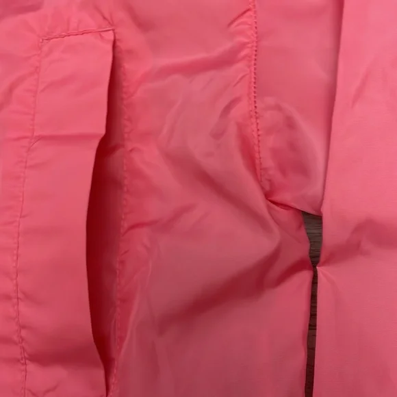 ASOS Pink Cropped Long Sleeve Zip Front Lightweight Windbreaker Hoodie Size 2 - Picture 7 of 14